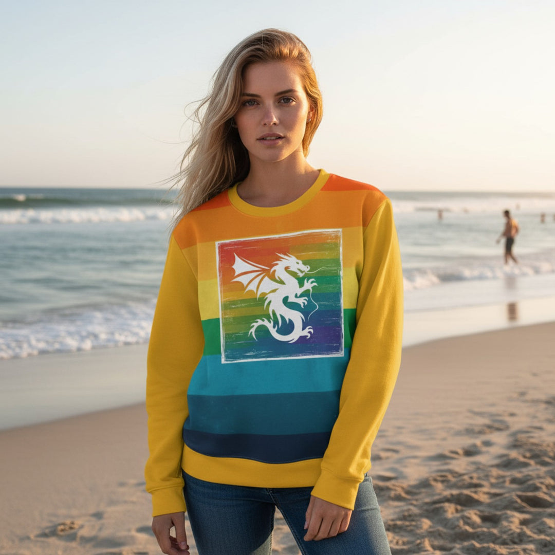 Lightweight Sweatshirt - Striped Dragon