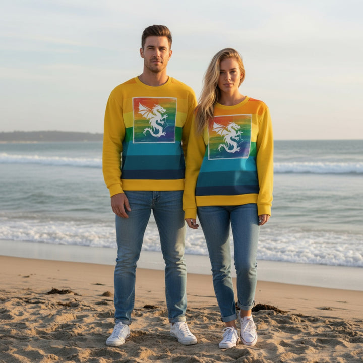 Lightweight Sweatshirt - Striped Dragon