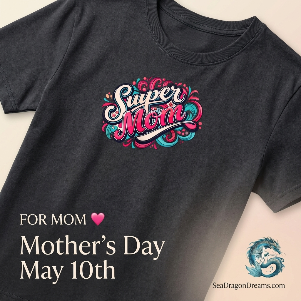 Super Mom CVC Jersey T-shirt - Colorful & Fun Design for Mother's Day and Everyday Wear