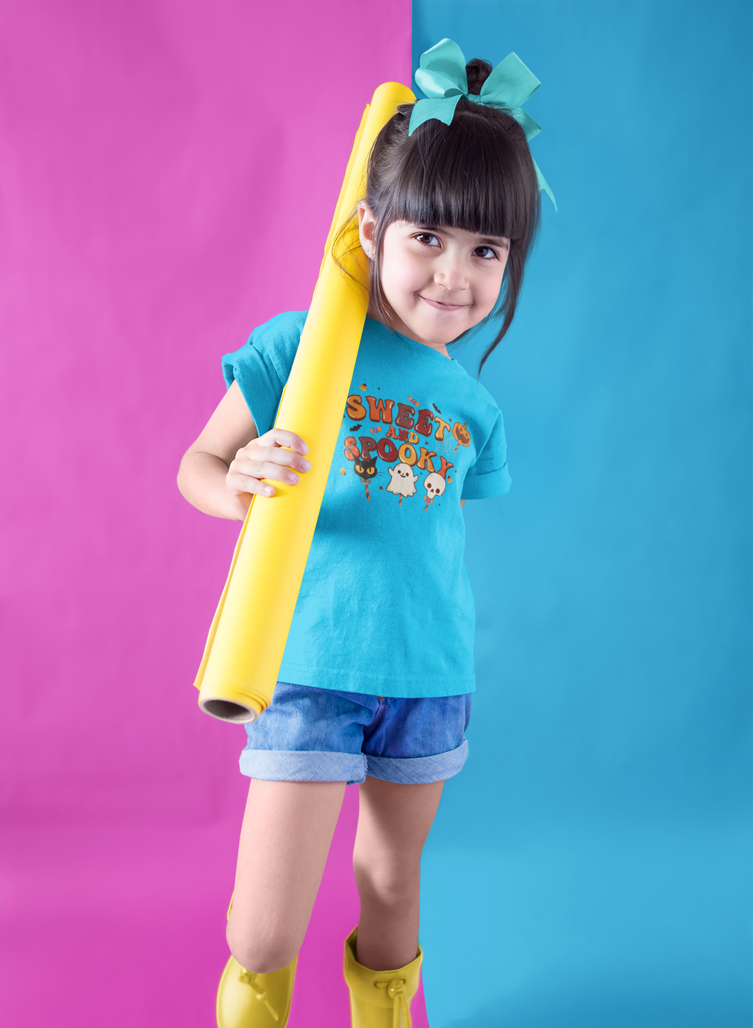 Kids Heavy Cotton™ Tee - Sweet and Spooky