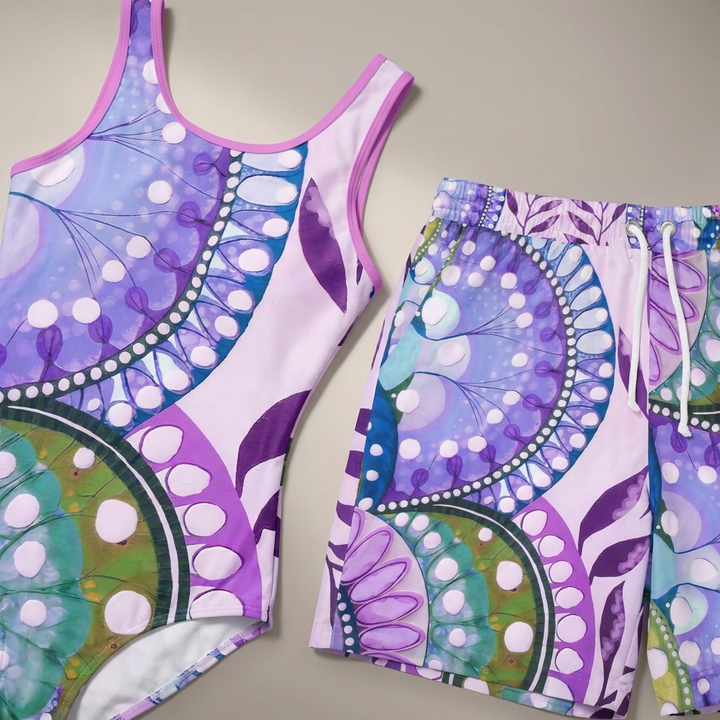 Purple Delight Swimsuit - Perfect for Beach Days & Summer Fun