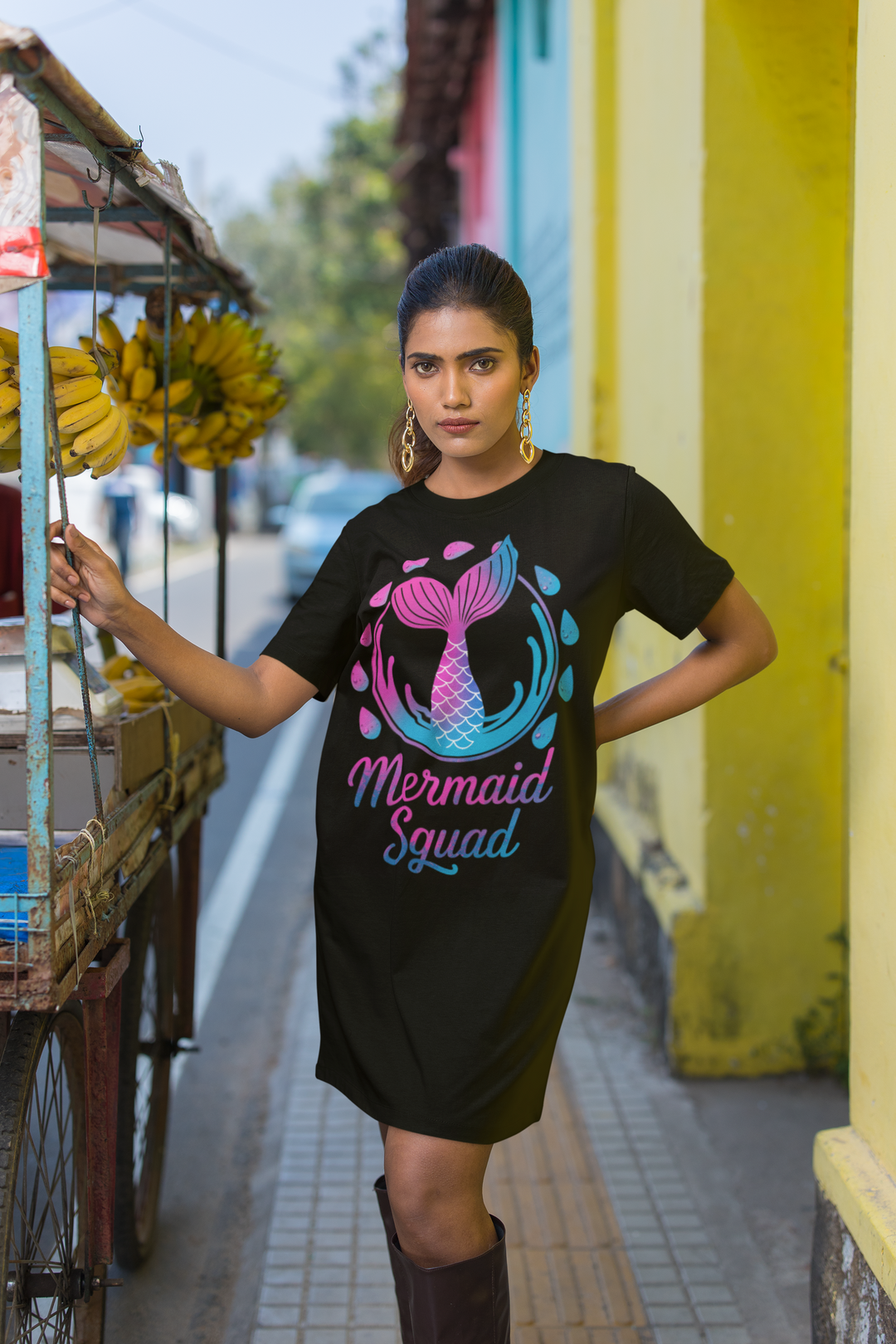T-Shirt Dress - Mermaid Squad Sea Dragon Dreams T-Shirt Dress - Mermaid Squad Sea Dragon Dreams