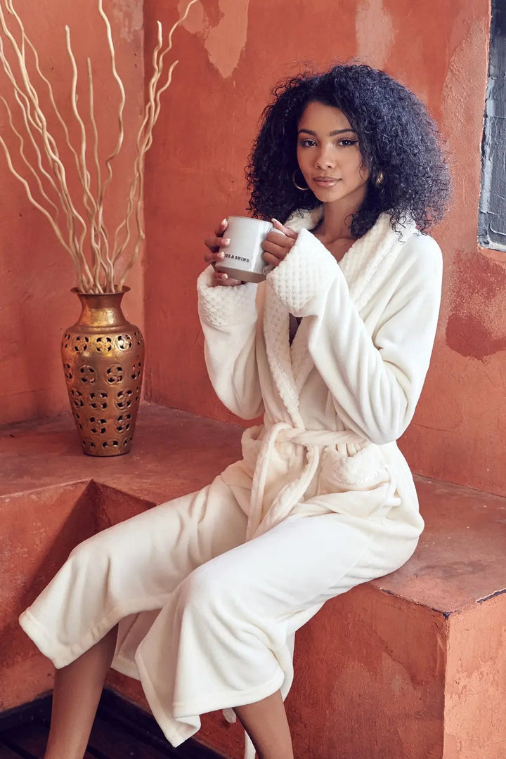 Women's Ultra Soft Plush Bathrobe | CloudSoft Luxury Fleece Robe
