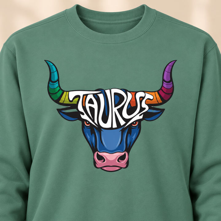 Unisex Garment-Dyed Sweatshirt - Taurus