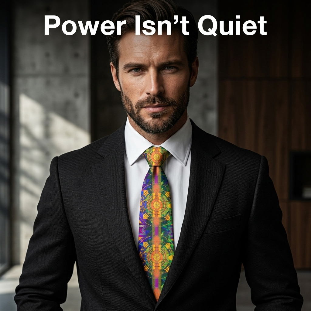Tesla’s Energy Necktie – Electric Lightning Design Tie