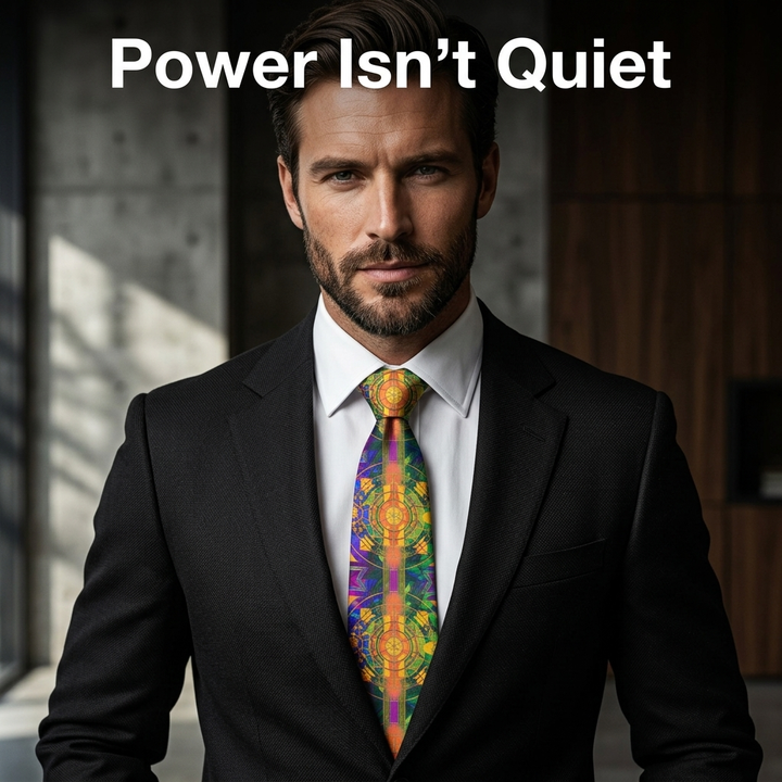 Tesla’s Energy Necktie – Electric Lightning Design Tie