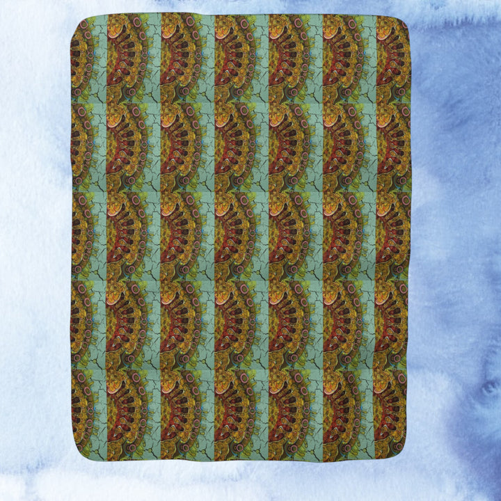 Transformation Sherpa Fleece Blanket – Cozy Inspirational Throw for Home & Gifts