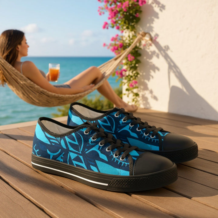 Women's Low Top Sneakers - Tribal Blue