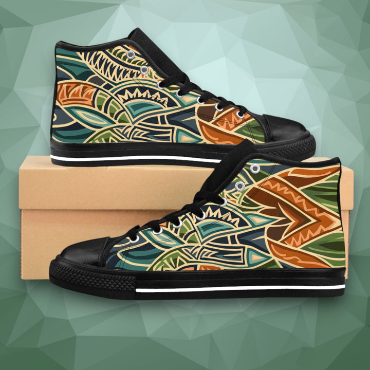 Women's Classic Sneakers - Tribal Orange