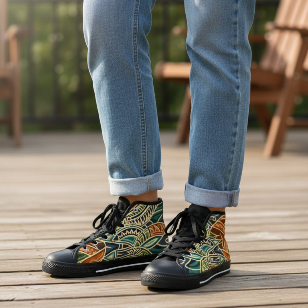 Women's Classic Sneakers - Tribal Orange