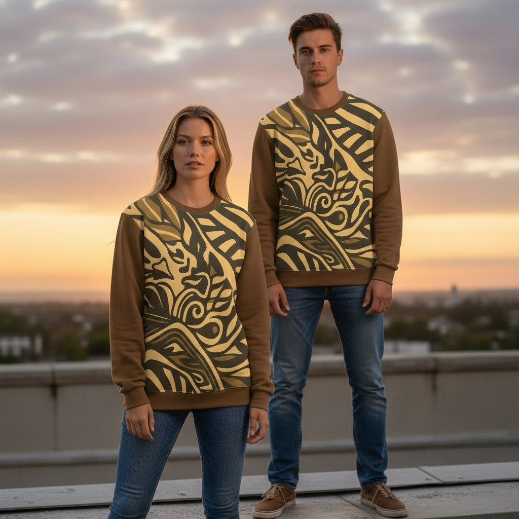 Unisex Sweatshirt  - Tribal Orange