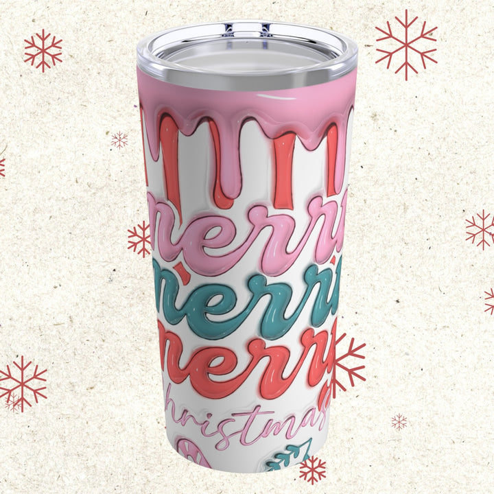 Tumbler 20oz - Merry Merry Merry Christmas