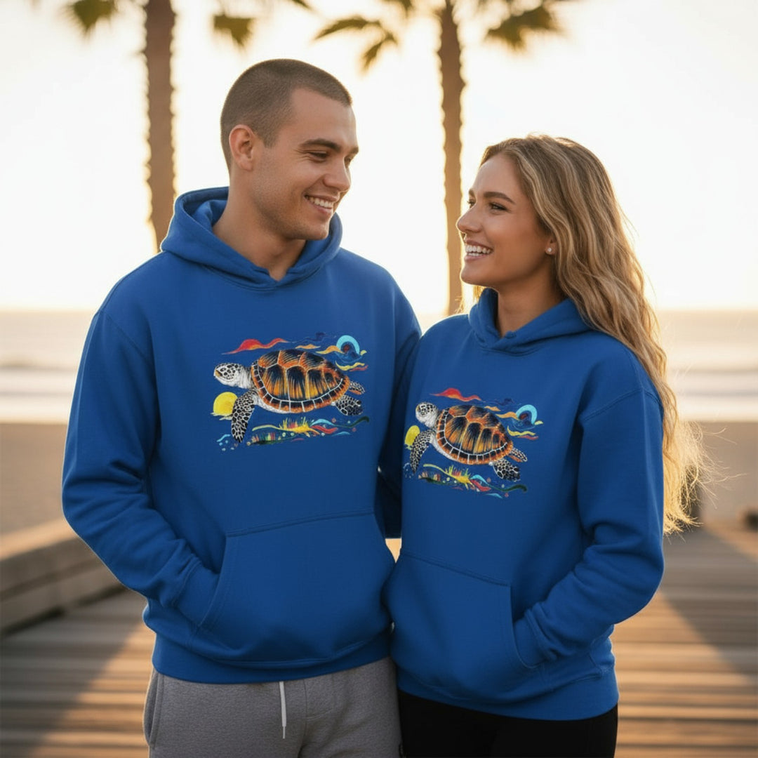 Unisex Heavy Blend™ Hooded Sweatshirt - Turtle Joy