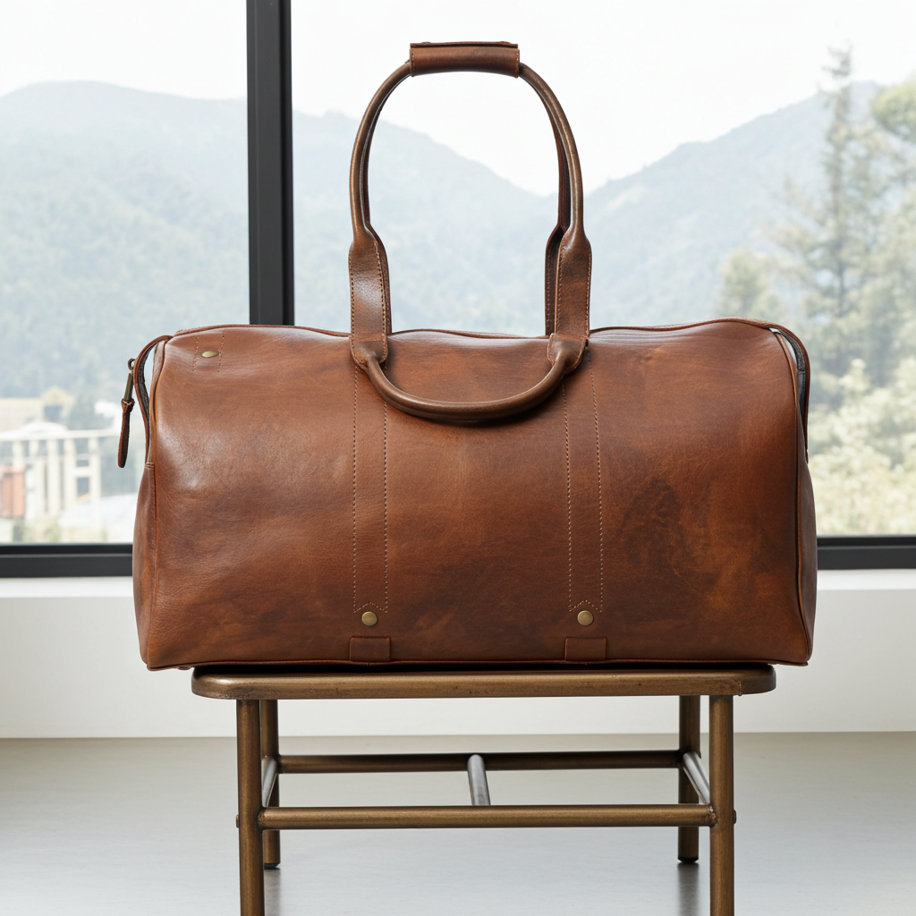 The Expedition Duffle – Premium Italian Leather Travel Bag