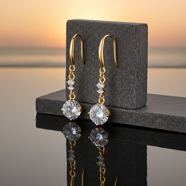 2 Carat Moissanite 925 Sterling Silver Earrings