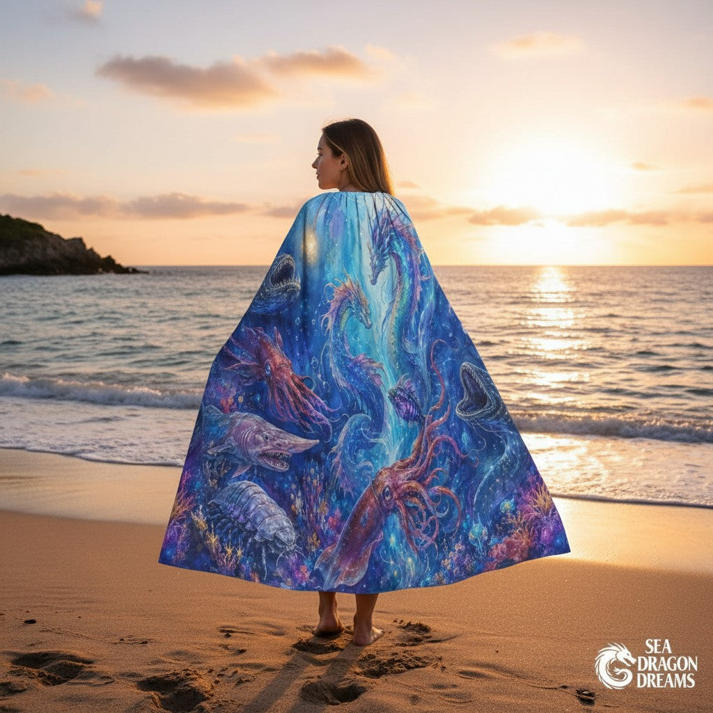 Under the Sea Unisex Hooded Cloak