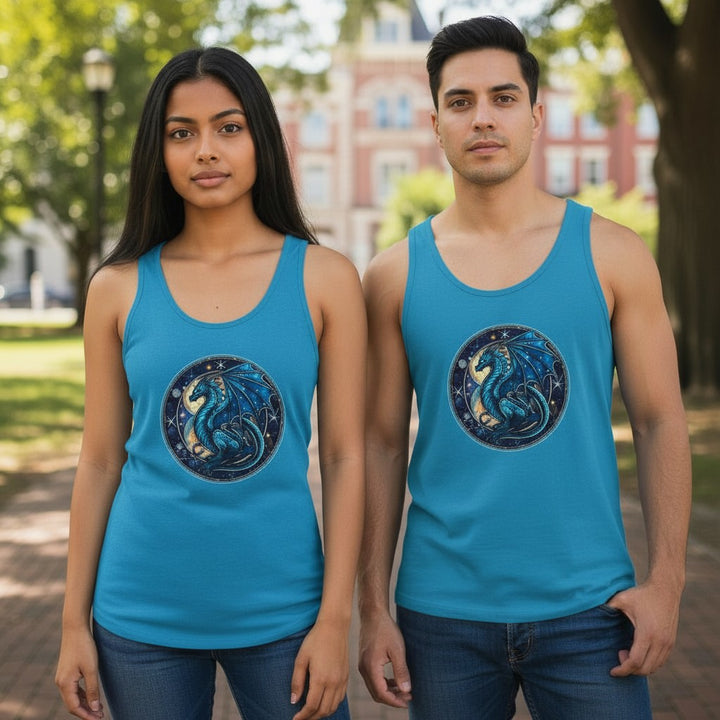 Unisex Jersey Tank - Blue Dragon