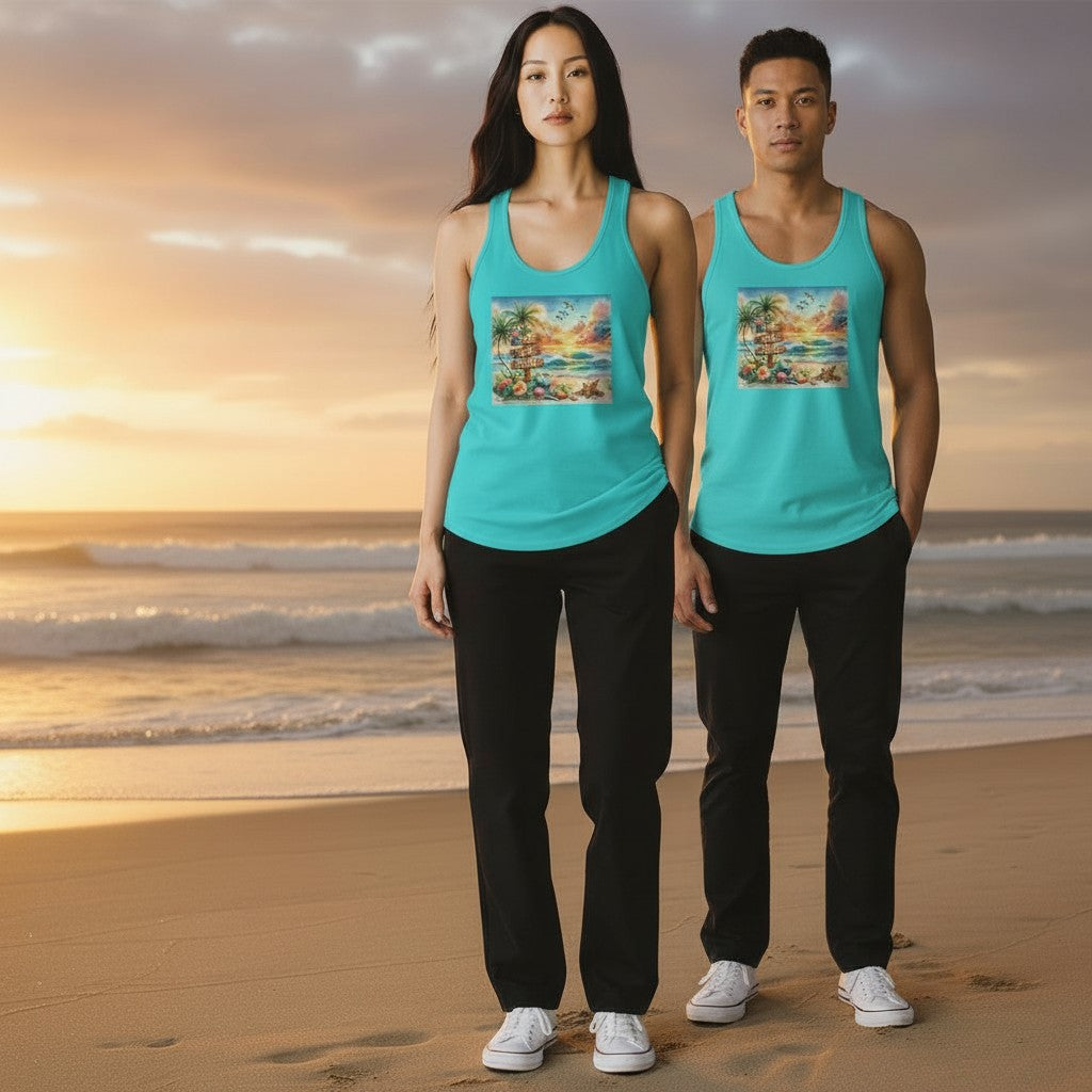 Women's Ideal Racerback Tank - Live, Laugh, Relax