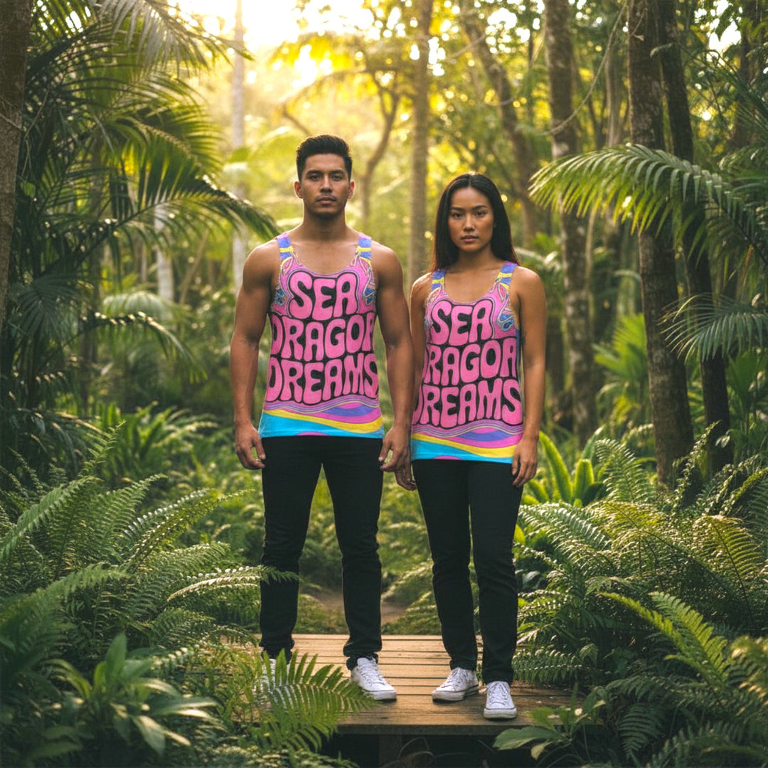 Psychedelic Sea Dragon Dreams Unisex Tank Top