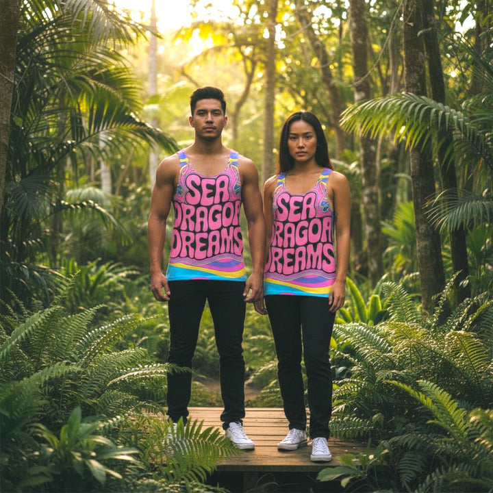 Psychedelic Sea Dragon Dreams Unisex Tank Top