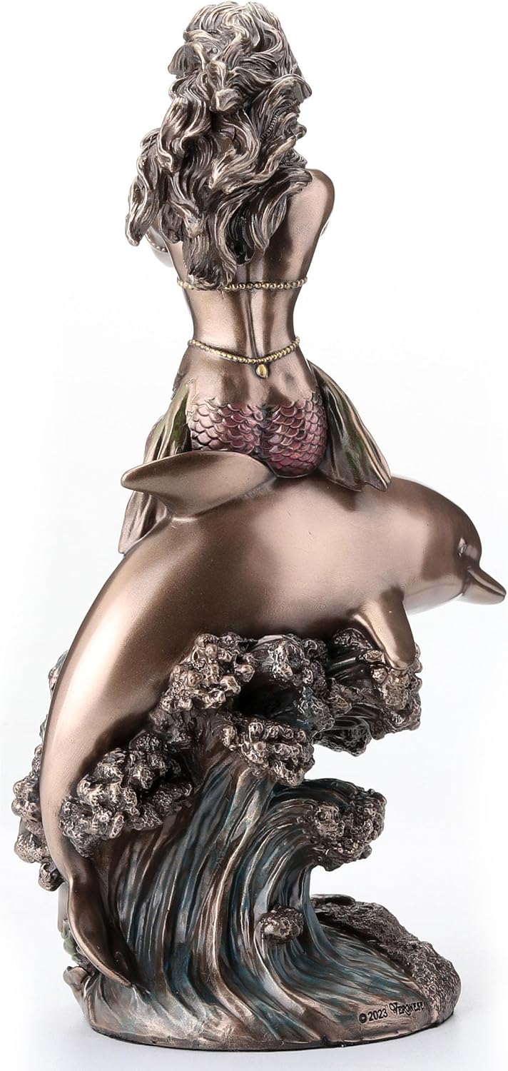 Mermaid’s Call Mermaid and Dolphin Figurine