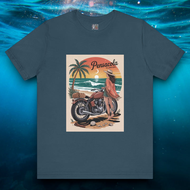 Vintage Pensacola Motorcycle Tee - Unisex Short Sleeve Shirt