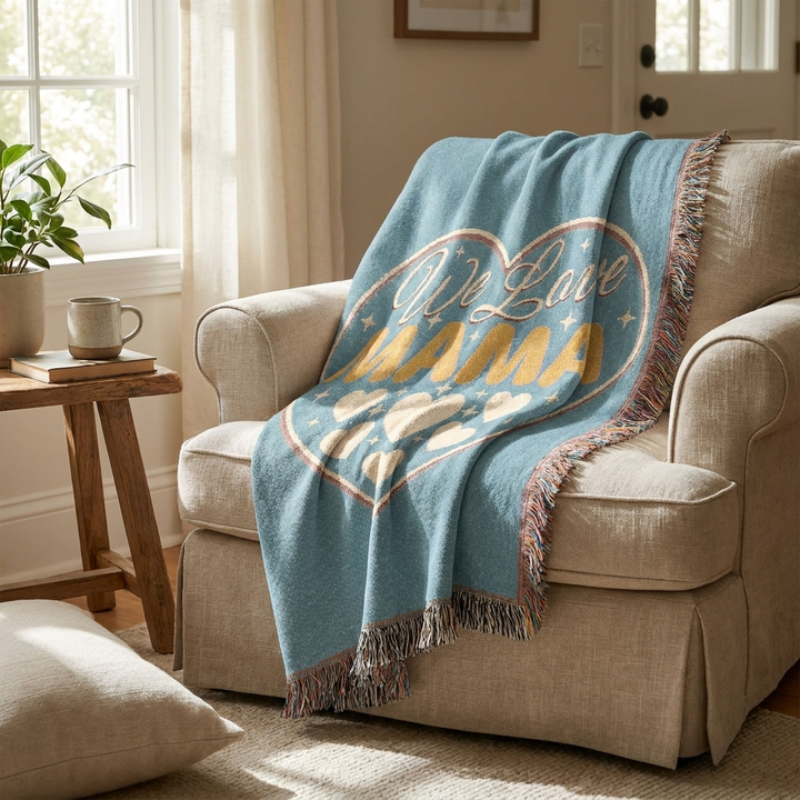 Cozy Woven Blanket for Mom - Heartfelt Gifts for Mother's Day & Birthdays
