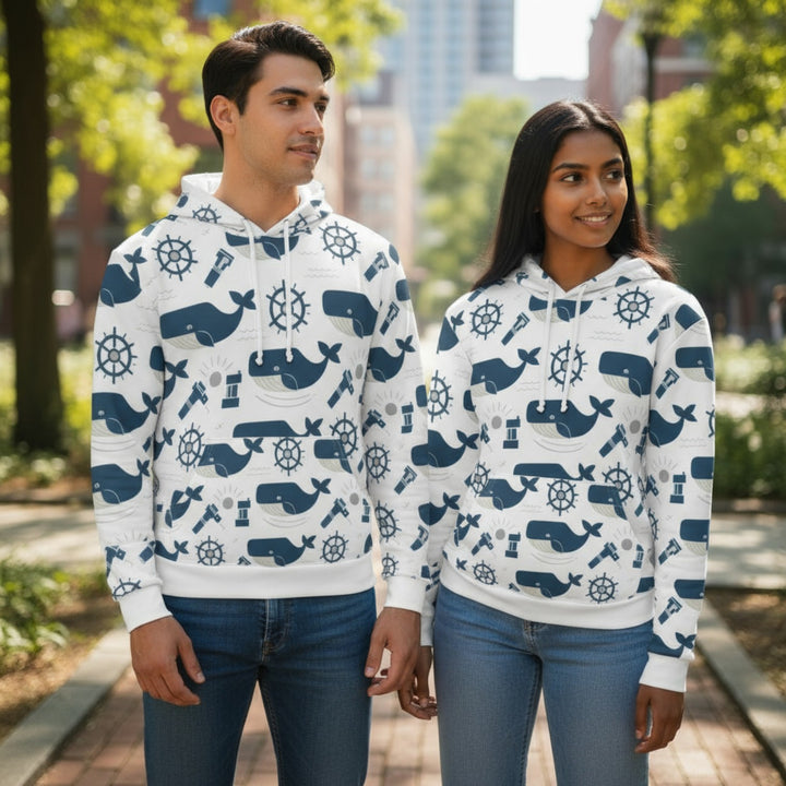 Unisex Pullover Hoodie - Little Whales