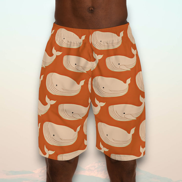 Men's Jogger Shorts - Whales