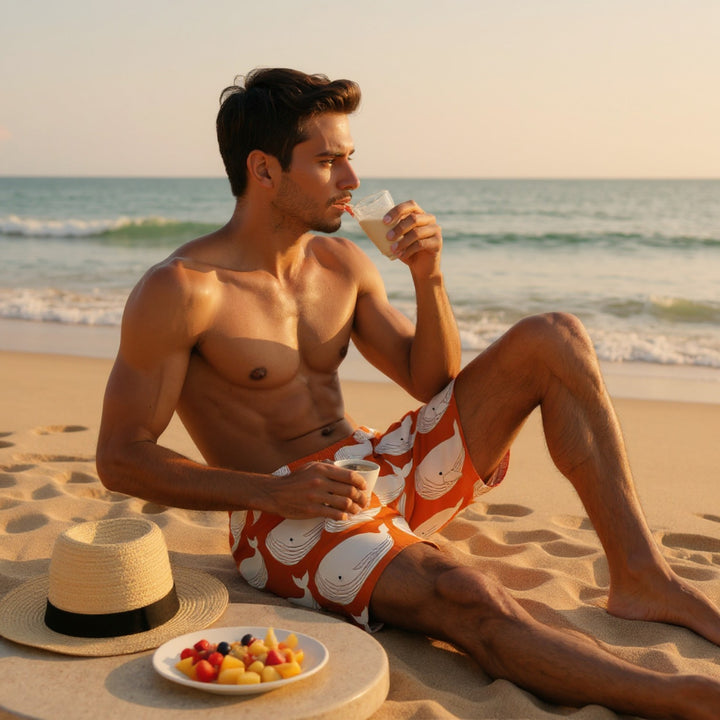 Men's Jogger Shorts - Whales