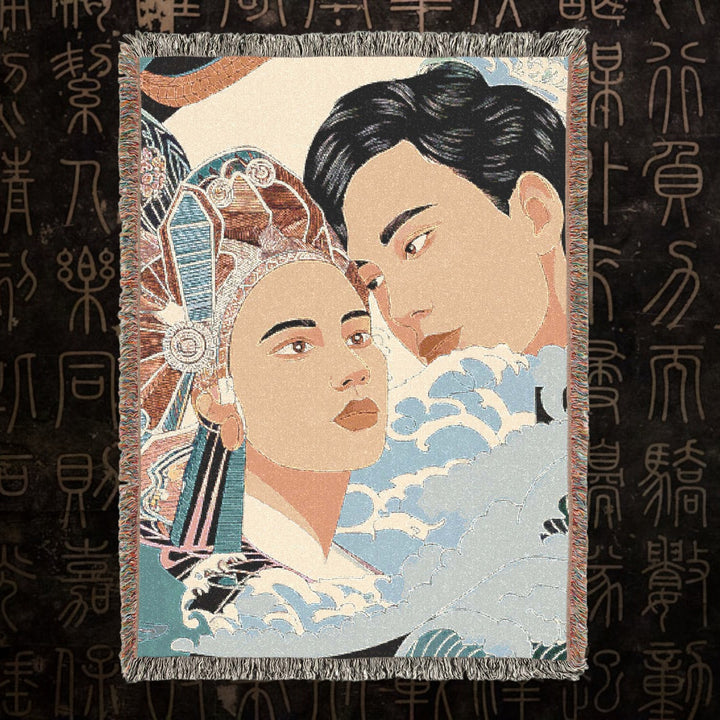 Woven Blanket - Whispers of Love