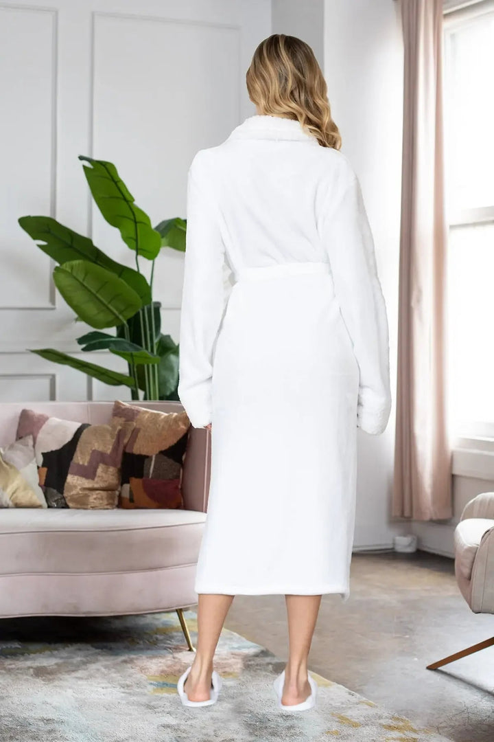 Women's Ultra Soft Plush Bathrobe | CloudSoft Luxury Fleece Robe