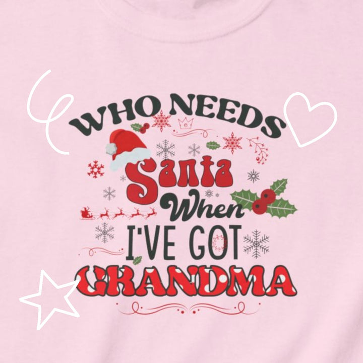 Kids Heavy Cotton™ Tee - Who Needs Santa When I Have Grandma