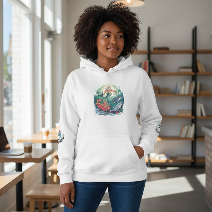 Cozy Adventure Hoodie with Christmas Design, Unisex Sweatshirt for Nature Lovers