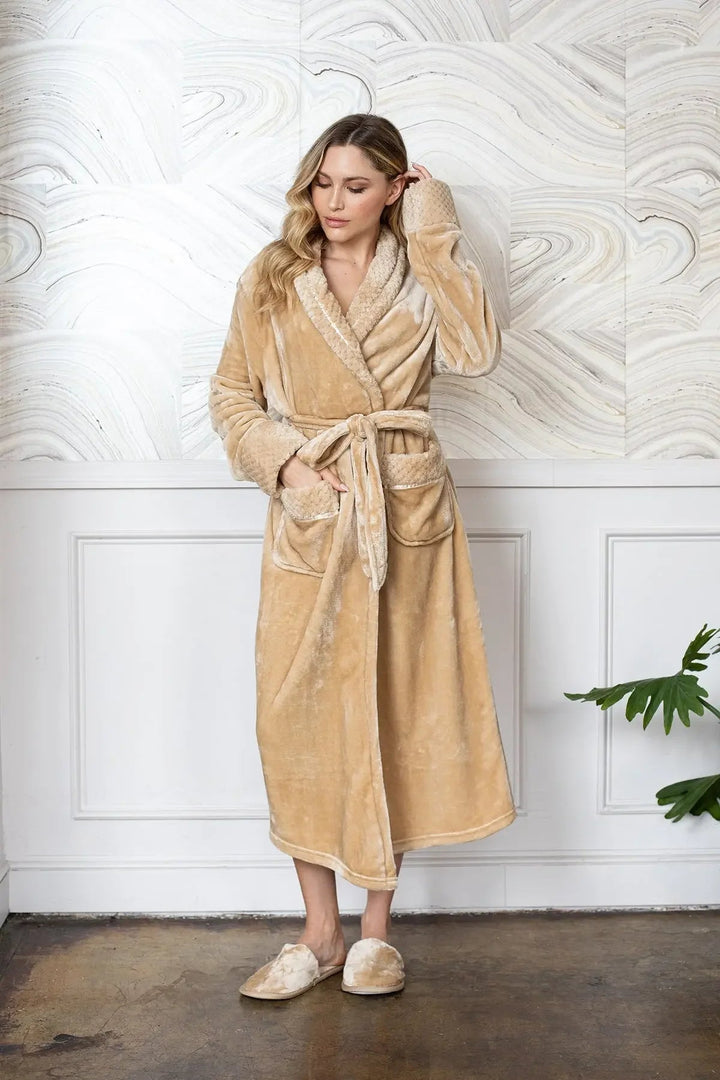 Women's Ultra Soft Plush Bathrobe | CloudSoft Luxury Fleece Robe