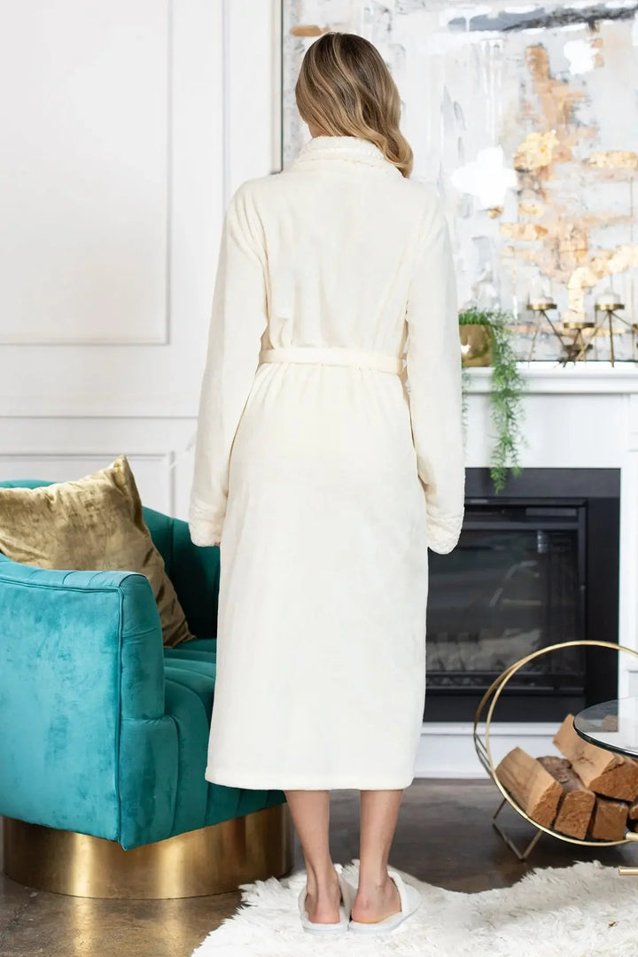 Women's Ultra Soft Plush Bathrobe | CloudSoft Luxury Fleece Robe