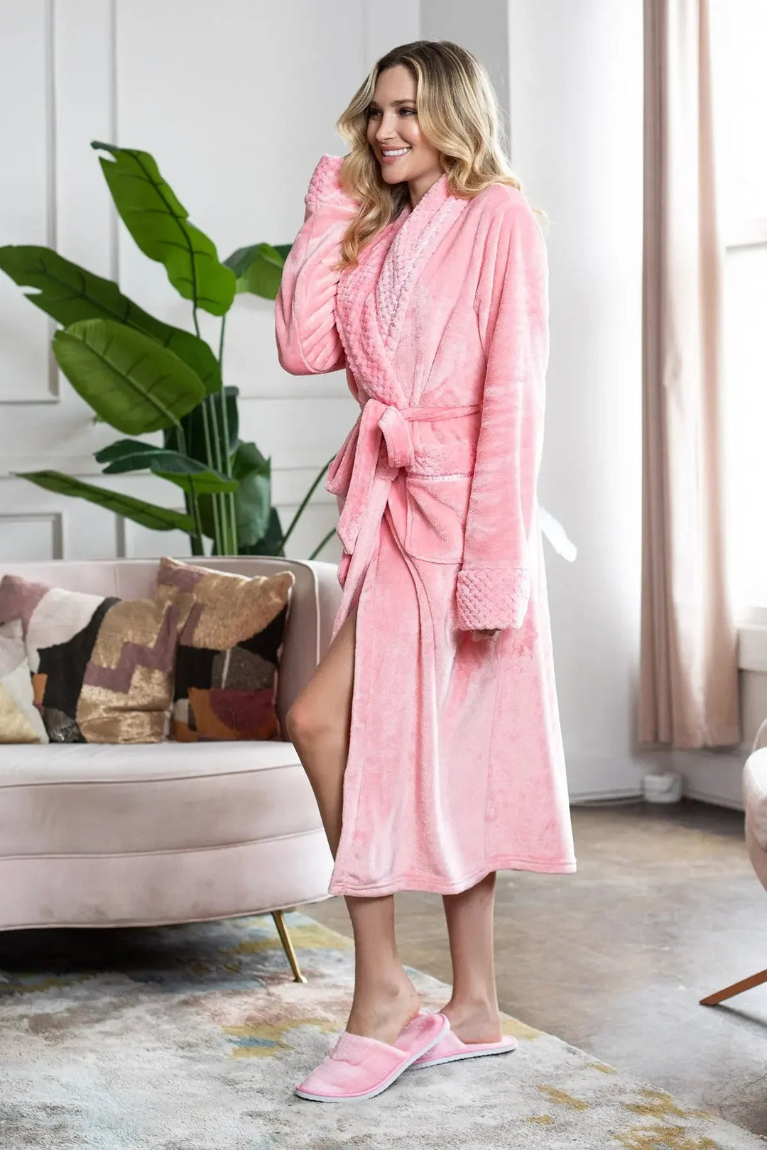 Women's Ultra Soft Plush Bathrobe | CloudSoft Luxury Fleece Robe