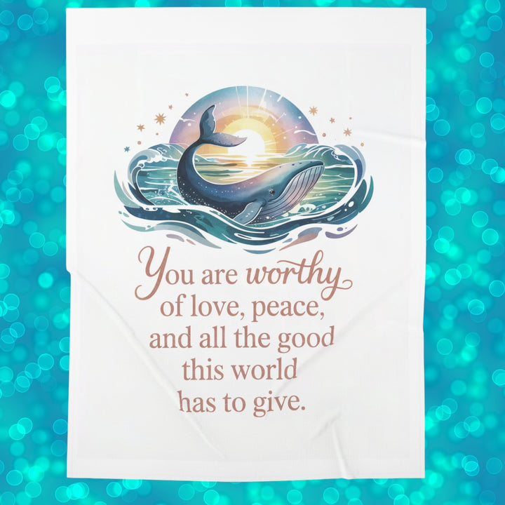 Whale Baby Swaddle Blanket - Soft Newborn Wrap for Baby Shower Gifts