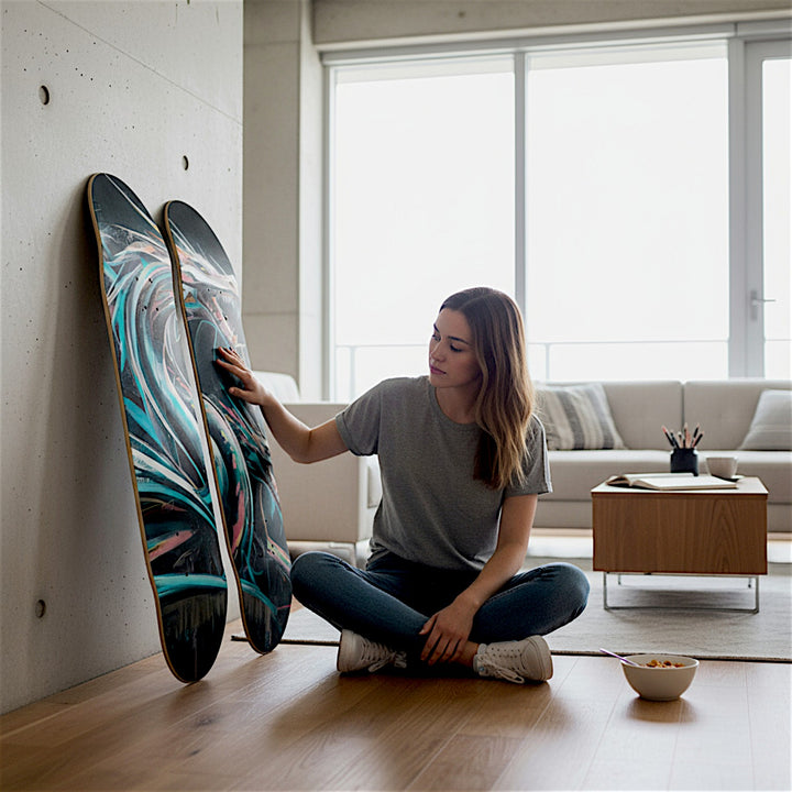 2 Skateboard Series Art - Wyrm Fangs