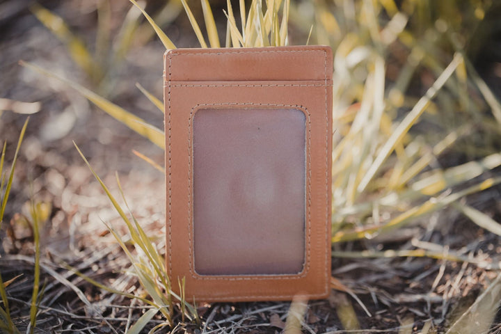 Leather Money Clip Wallet | Minimalist Magnetic Front Pocket Wallet