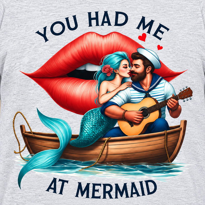 Unisex Heavy Cotton Tee - You Had Me At Mermaid